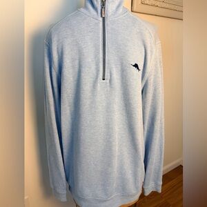 Men’s Tommy Bahama light blue pullover medium 100% cotton
